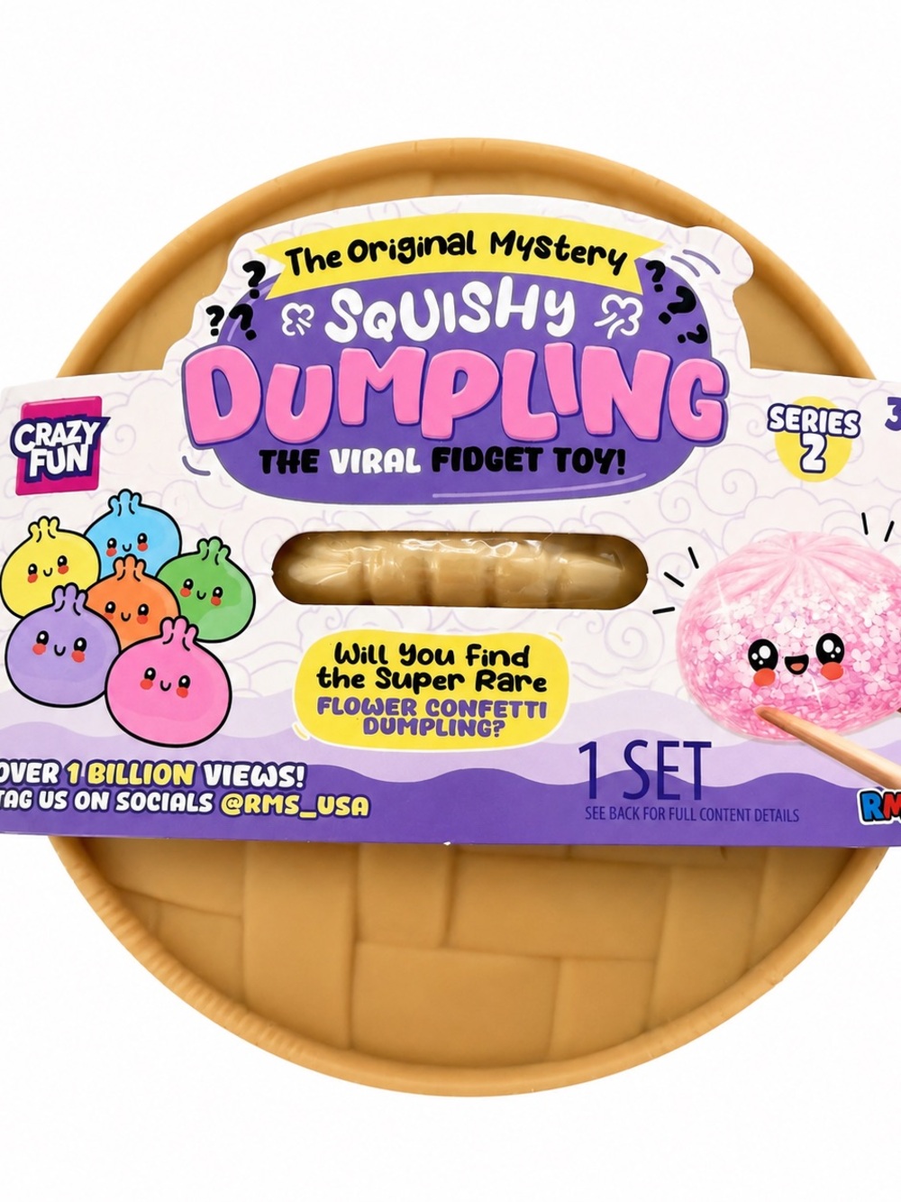 Squishy Dumpling Kids Toy - Tan Squishy Fidget Dumpling